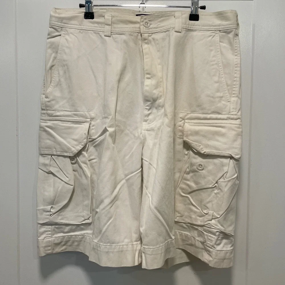 Polo Ralph Lauren Mens Cargo Shorts White 34 Cotton Twill Utility Polo 67 Chino